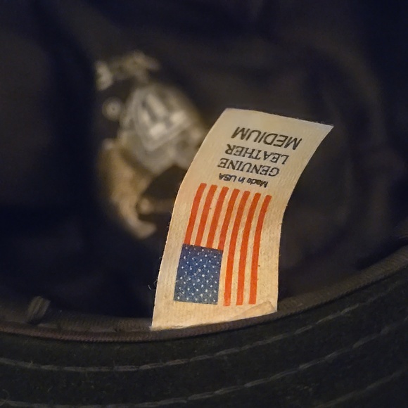 Vintage Henshel Black Leather Fedora Hat - Picture 5 of 12